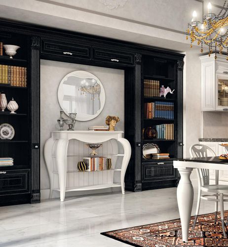 Free-standing bookcase - PANTHEON - CUCINE LUBE - traditional / lacquered wood