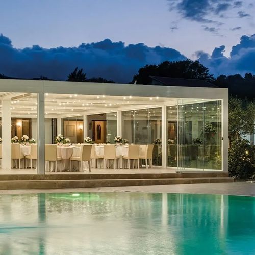 Self-supporting conservatory - TENUTA CAIATINA - Gibus SPA - glass / metal / commercial