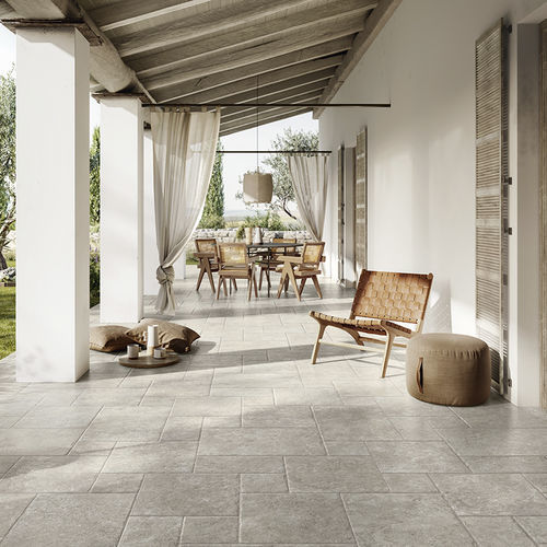 Porcelain stoneware tile - LUMIERE - NovaBell - natural finish / rustic / indoor