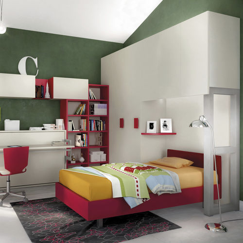 Contemporary wardrobe - 333 - TUMIDEI - anodized aluminum / melamine / with swing doors