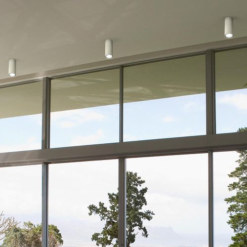 Contemporary ceiling light - ONE - PANZERI - round / aluminum / LED