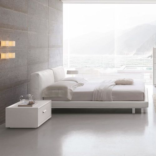 Double bed - Echo - ALIVAR - contemporary / upholstered / with upholstered headboard