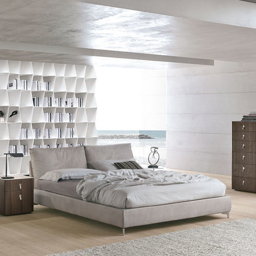 Double bed - Oasi - ALIVAR - contemporary / upholstered / with upholstered headboard