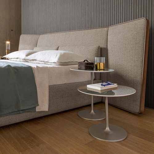 Contemporary side table - Glow - ALIVAR - lacquered MDF / marble / Solid Surface