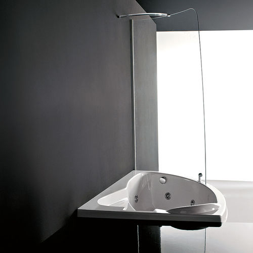Corner bathtub-shower combination - SYRIA BOX EASY - GRUPPO TREESSE - built-in / acrylic