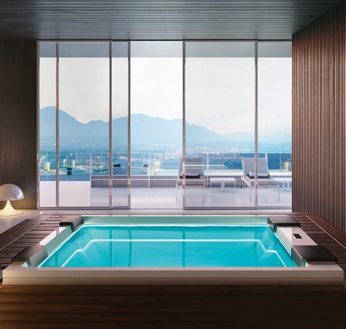 Built-in hot tub - MUSE - GRUPPO TREESSE - rectangular / 8-person / outdoor