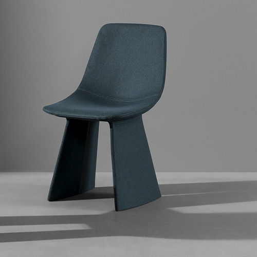 Contemporary dining chair - Agea - BONALDO - indoor / leather / fabric