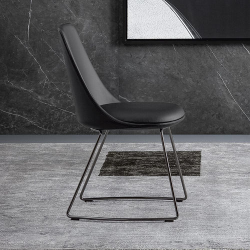 Contemporary dining chair - Itala - BONALDO - indoor / fabric / leather
