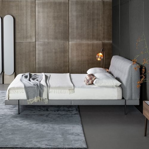 Double bed - James - BONALDO - contemporary / upholstered / with upholstered headboard