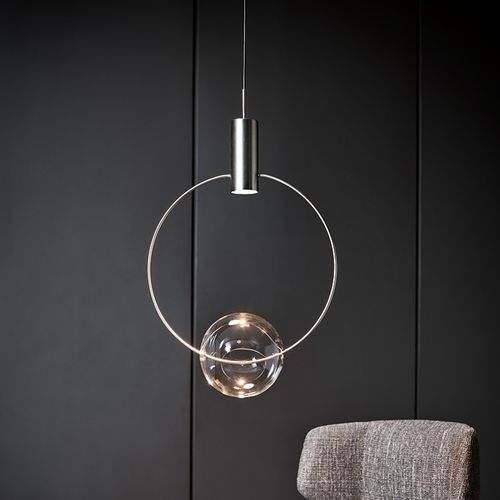 Blown glass lamp - Keshi - BONALDO - pendant / bronze / copper