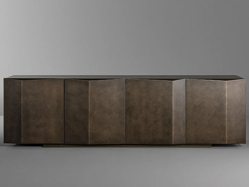 Contemporary sideboard - Bernois - BONALDO - painted metal / lacquered wood / by Roberto Paoli
