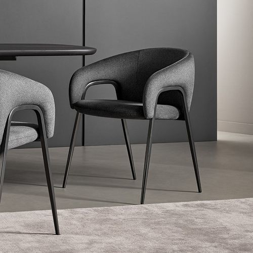 Contemporary chair - Alley - BONALDO - indoor / fabric / leather