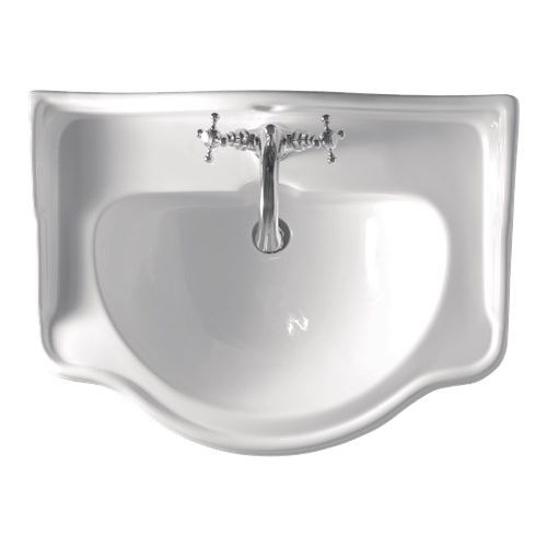 Free-standing washbasin - 1047 - Kerasan - ceramic / with adjustable mirror / 1-hole