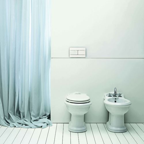 Free-standing toilet - JUVCTPB00000 - Azzurra - ceramic / commercial / oval