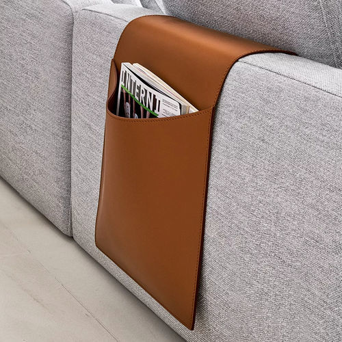 Contemporary magazine rack - POCKET - MERIDIANI - home / leather / by Andrea Parisio