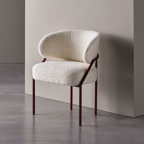 Contemporary chair - ISETTA - MERIDIANI - indoor / fabric / leather