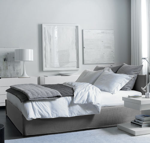 Double bed - FOX - MERIDIANI - single / contemporary / upholstered