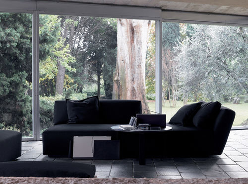 Contemporary sofa - ITACA  - Verzelloni - cotton / black / by Studio Lievore Altherr Molina
