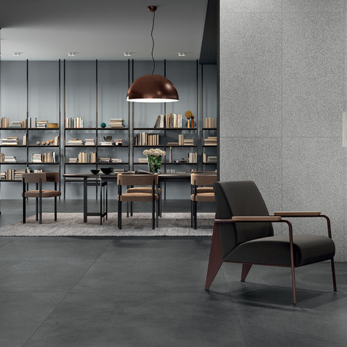 Porcelain stoneware tile - MASTER COAL - LEA CERAMICHE - ceramic / concrete / natural finish