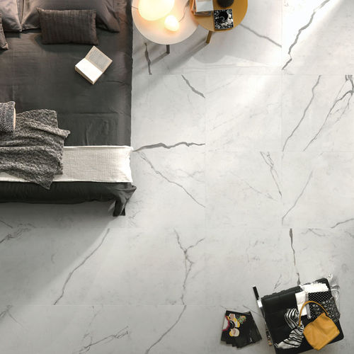 Porcelain stoneware tile - BIANCO STATUARIO - LEA CERAMICHE - marble / polished / high-gloss