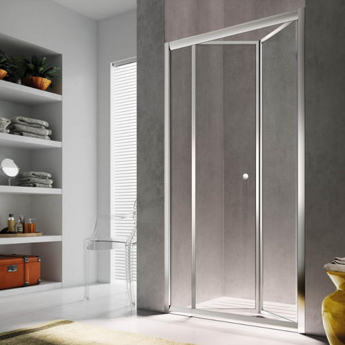 Tempered glass shower enclosure - ISY IJ - GLASS 1989 - folding / for alcoves / home