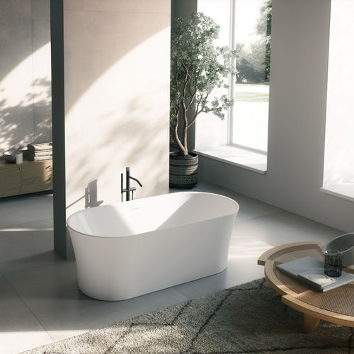 Oval bathtub - PANAY - GLASS 1989 - free-standing / for homes / acrylic