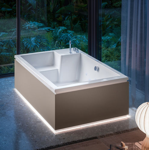 Free-standing bathtub - NUBEA 185/120 - GLASS 1989 - for homes / acrylic / contemporary