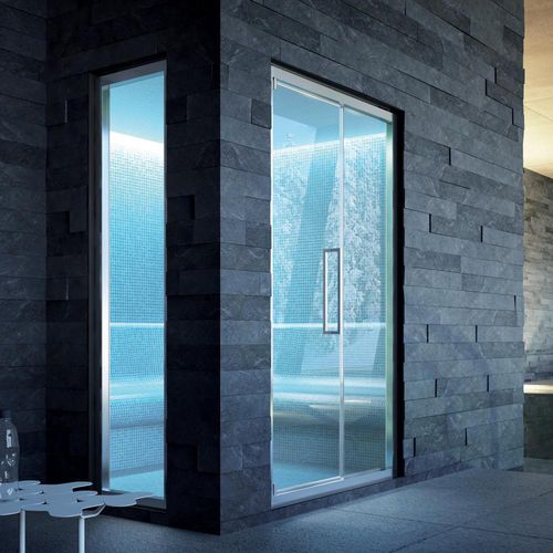 Fixed shower seat - GLASS 1989 - built-in / polystyrene / for spa