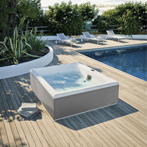 Built-in hot tub - MAWI 175/200 - GLASS 1989 - above-ground / rectangular / 3-seater