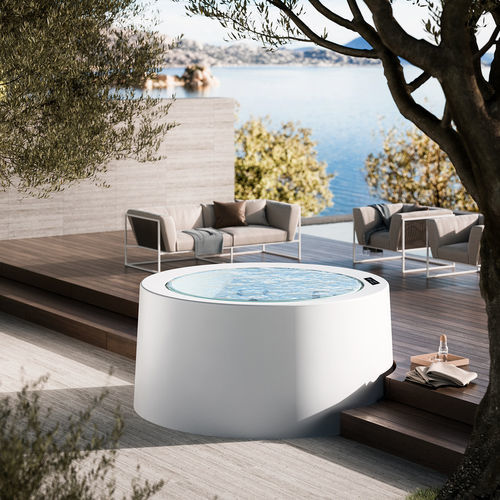 Above-ground hot tub - INFINITY 220 - GLASS 1989 - built-in / round / 4-seater