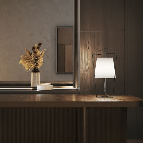 Table lamp - TATU - Kundalini - brass / blown glass / contemporary