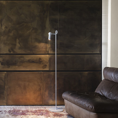 Floor-standing lamp - BIRD - Kundalini - metal / contemporary / corded