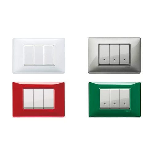 Light switch - PLANA - VIMAR - for home automation systems / push-button / rocker