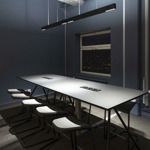 Hanging light fixture - COMPAR LINEAR - ERCO Leuchten - LED / rectangular / commercial