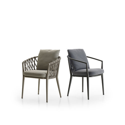 Contemporary chair - ERICA - B&B Italia - outdoor / fabric / polypropylene