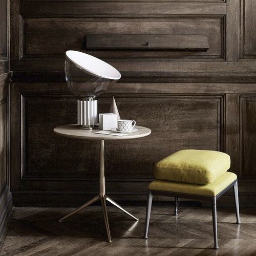 Contemporary pedestal table - Cozy - B&B Italia - oak / MDF / wood veneer