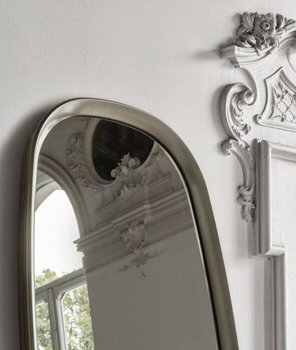 Wall-mounted mirror - MADISON - B&B Italia - contemporary / rectangular / round