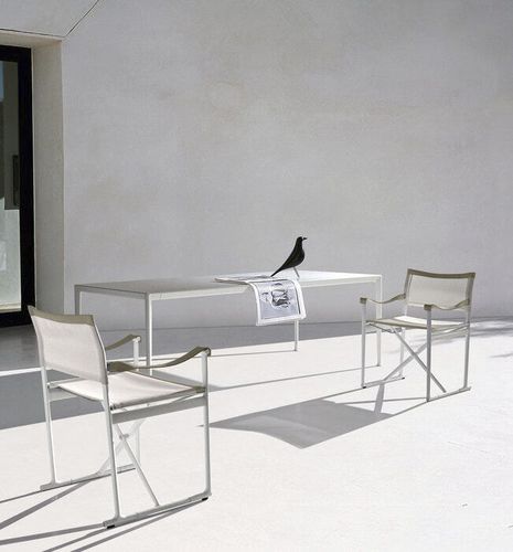 Contemporary sideboard table - MIRTO - B&B Italia - aluminum / porcelain stoneware / enameled sandstone