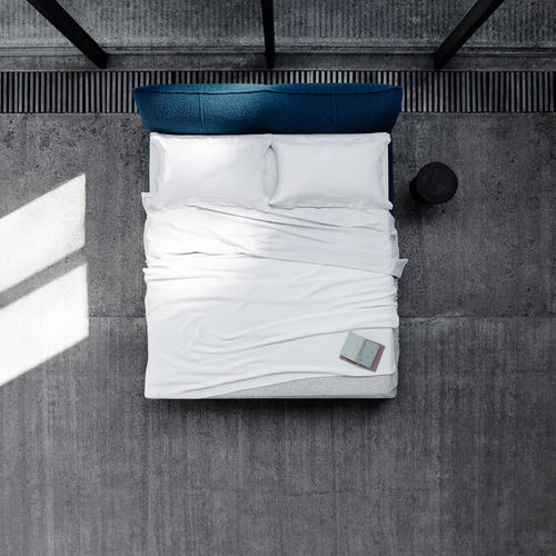 Double bed - Bamboletto - B&B Italia - contemporary / upholstered / with headboard
