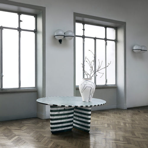 Contemporary table - TOBI-ISHI  - B&B Italia - marble / marble base / round