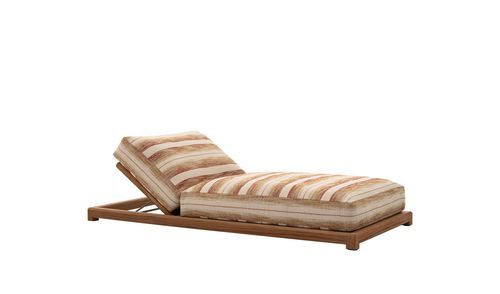 Contemporary sun lounger - Untitled Outdoor - B&B Italia - polyurethane foam / fabric / waterproof fabric