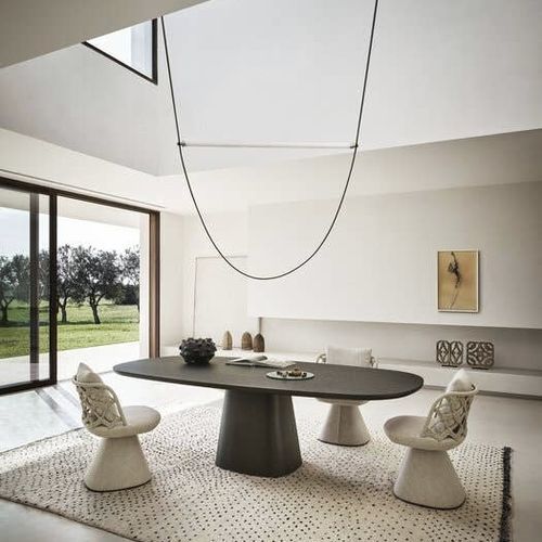 Contemporary chair - FLAIR O' COUTURE - B&B Italia - indoor / fabric / fabric base