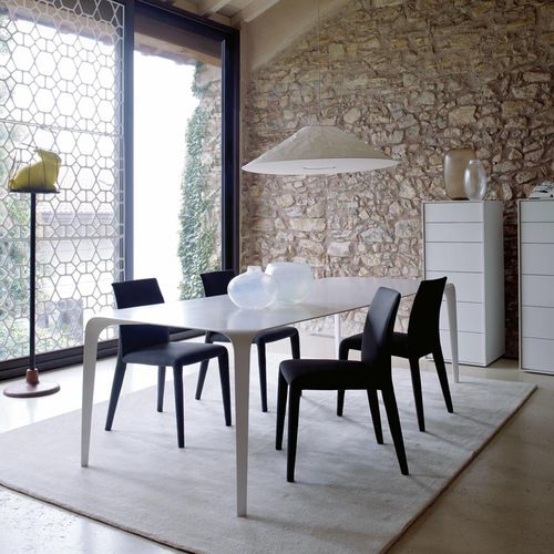 Contemporary chair - Vol Au Vent - B&B Italia - indoor / fabric / leather