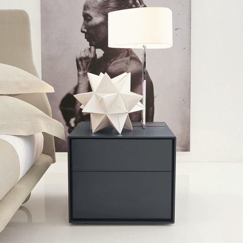 Contemporary bedside table - Dado - B&B Italia - MDF / in wood fiber / MDF base