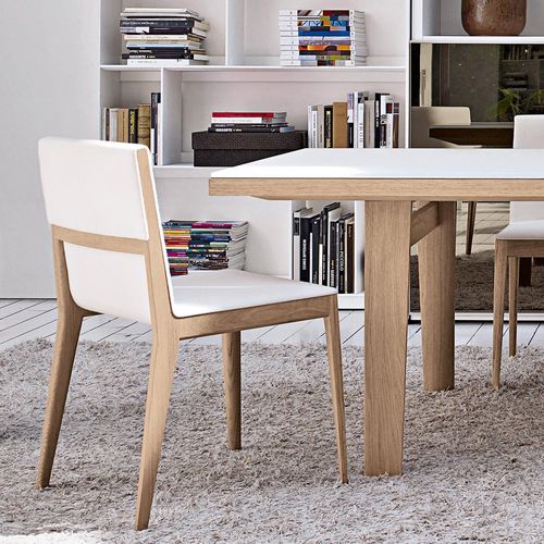Contemporary chair - El - B&B Italia - indoor / fabric / leather