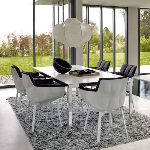 Contemporary chair - Husk - B&B Italia - indoor / fabric / leather