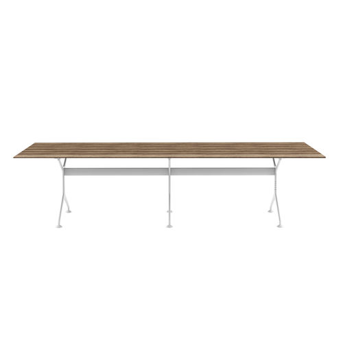 Contemporary table - M25_O - ALIAS - ash / teak / cast aluminum base