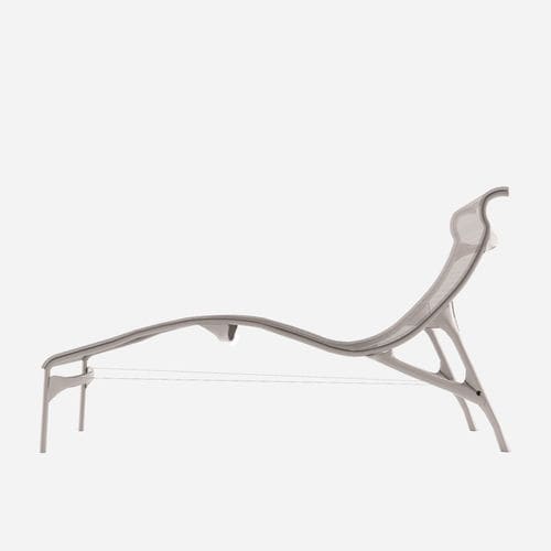 Contemporary sun lounger - LONGFRAME / 419_O - ALIAS - mesh / leather / PVC