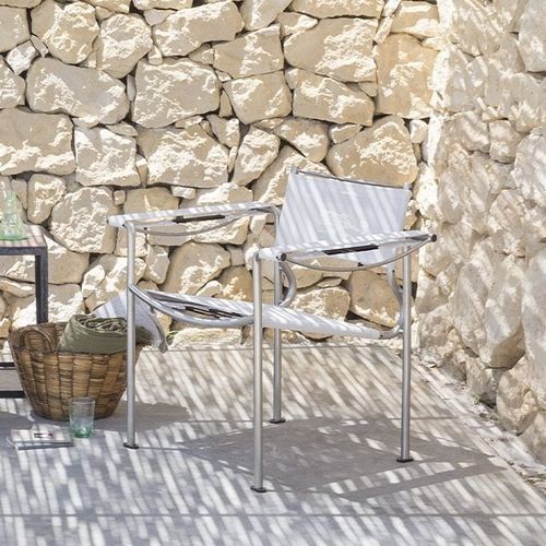Contemporary chair - GREEN / 209_O - ALIAS - garden / in polyester mesh / stainless steel base