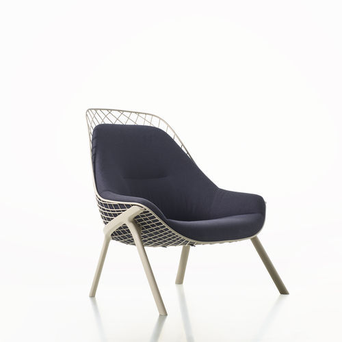 Contemporary armchair - GRAN KOBI / 035 - ALIAS - fabric / steel / 100% recyclable